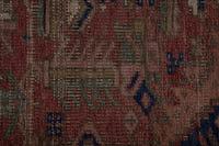 Turkish Anatolian runner rug in terracotta and navy, view 6 of 18