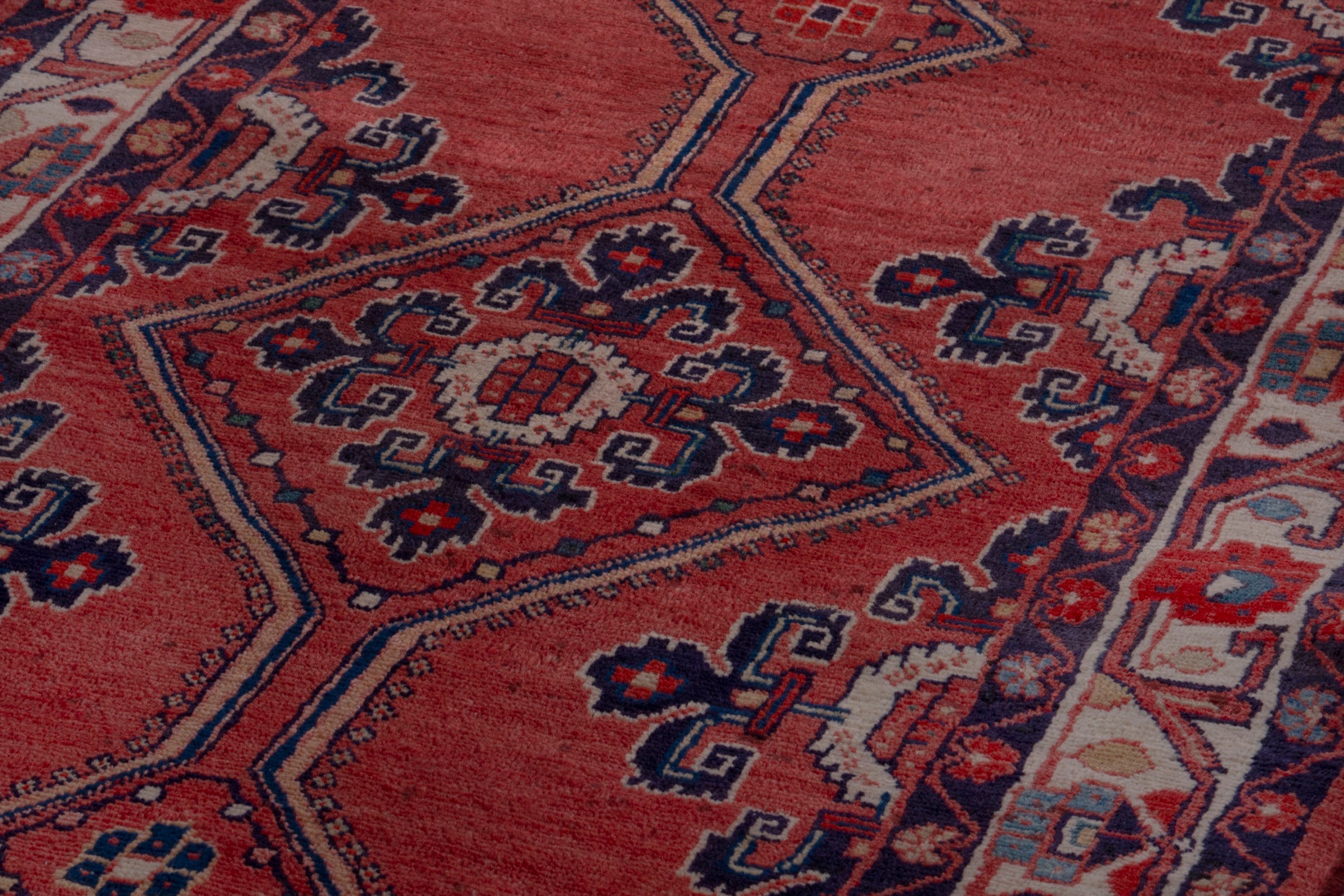Persian Mahal runner rug in deep red and faded red, view 9 of 18