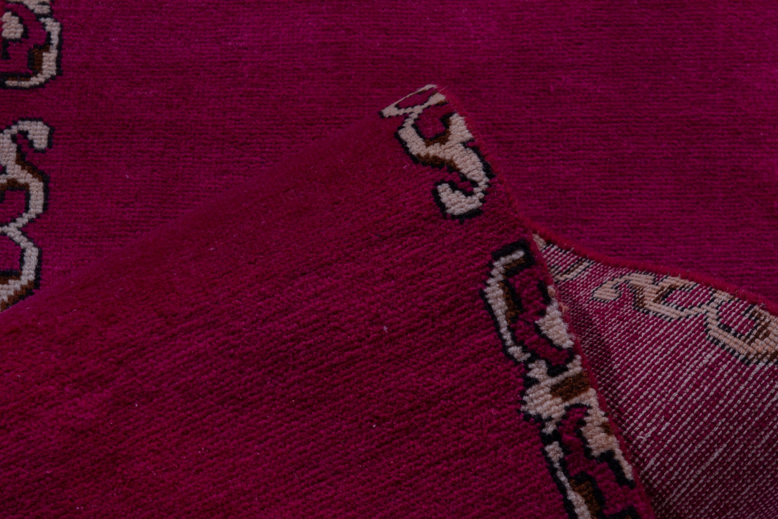 Persian Tabriz runner rug in burgundy, view 13 of 18