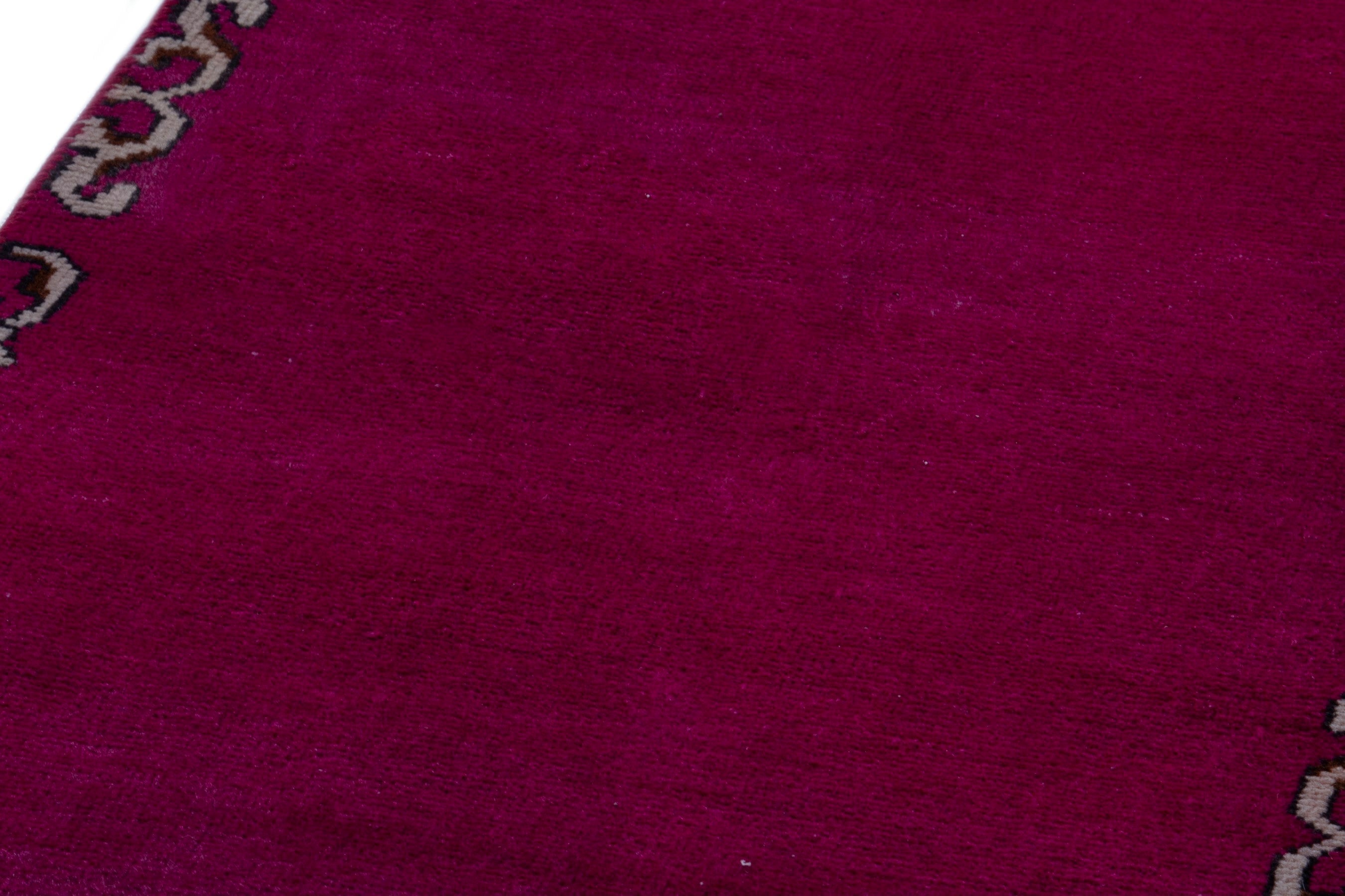 Persian Tabriz runner rug in burgundy, view 9 of 18