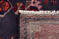 Turkish Anatolian runner rug in slate and deep red, view 10 of 18