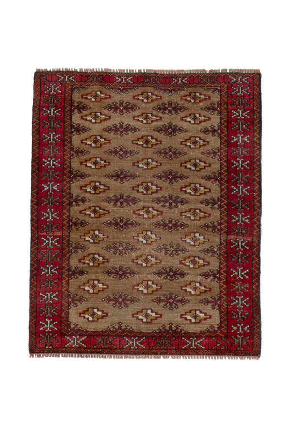 2294, Persian Torkaman Mini Rug
