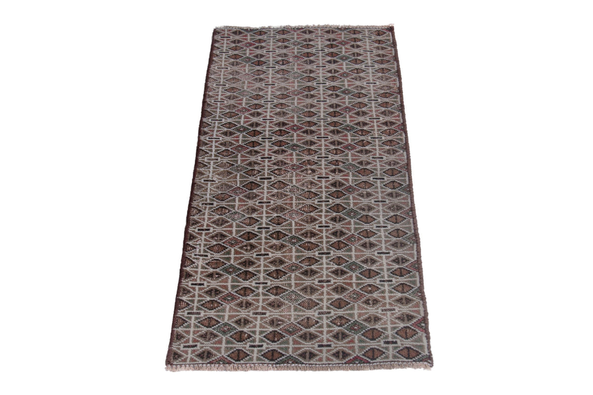 2330, Persian Torkaman Mini Rug