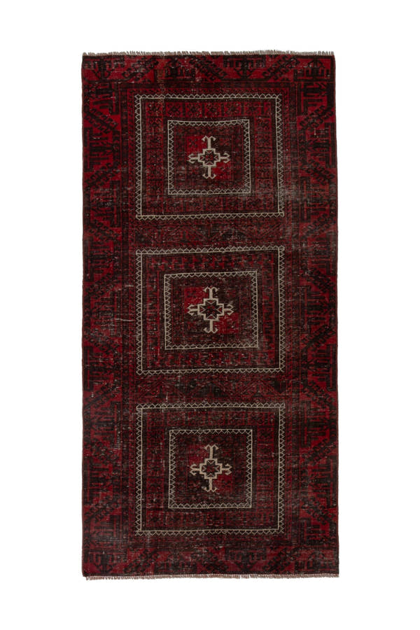 2352, Persian Baluch Runner Rug
