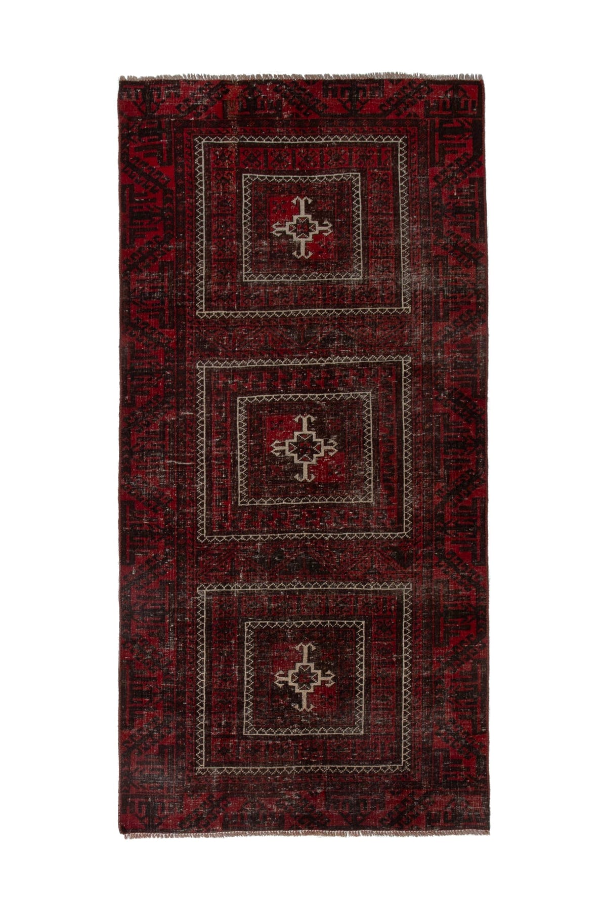 2352, Persian Baluch Runner Rug