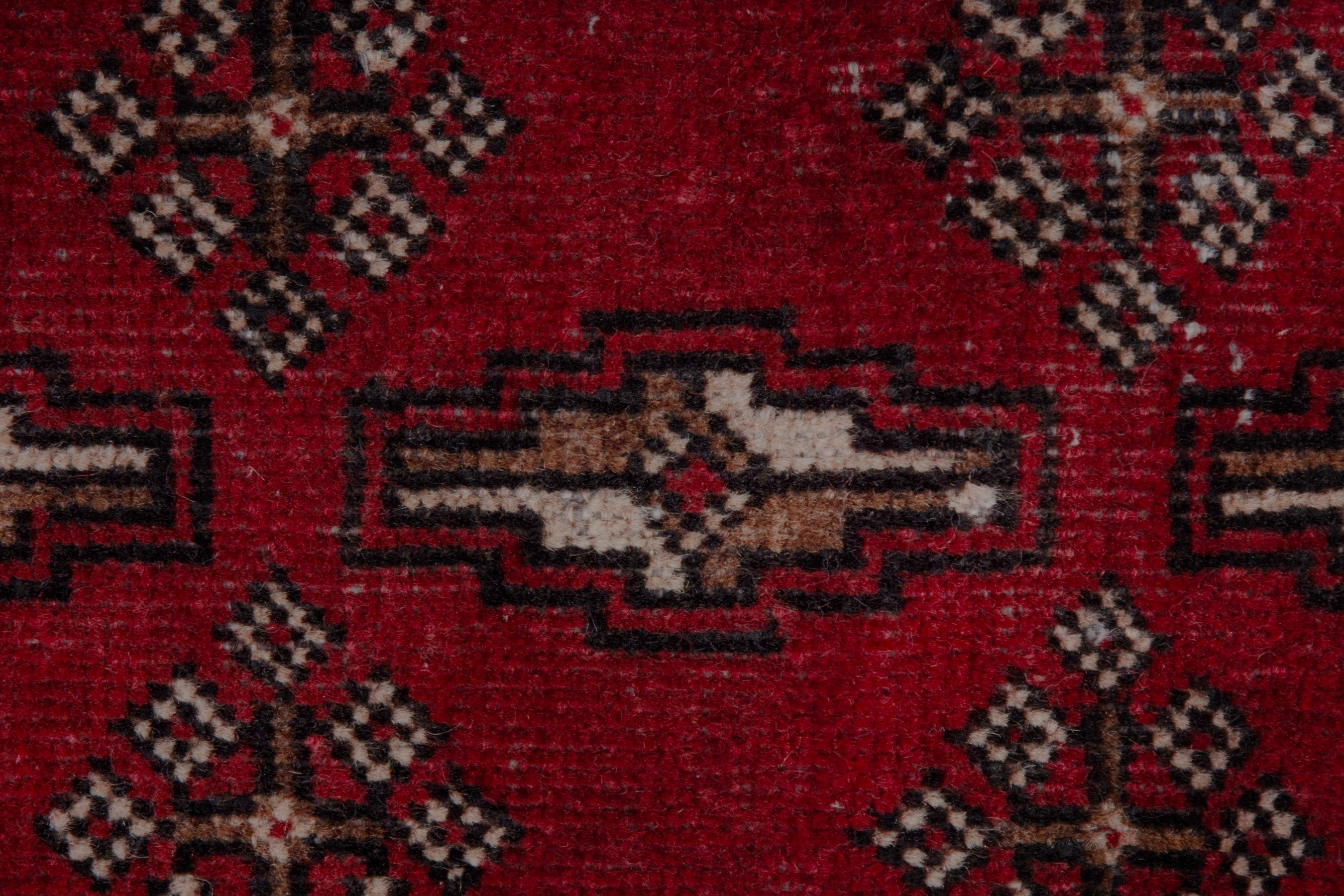 Persian Baluch runner rug in burgundy and dark brown, view 11 of 18