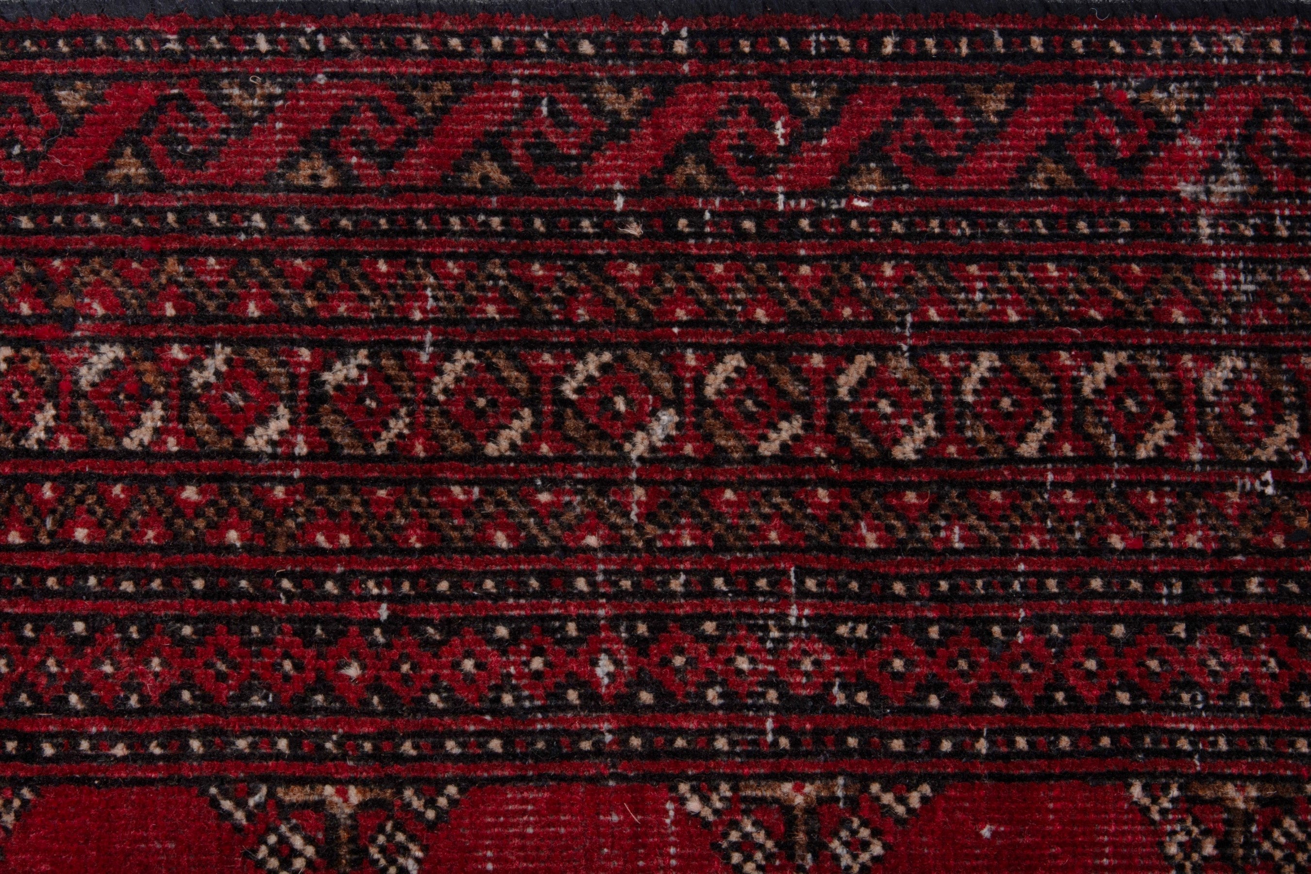 Persian Baluch runner rug in burgundy and dark brown, view 13 of 18