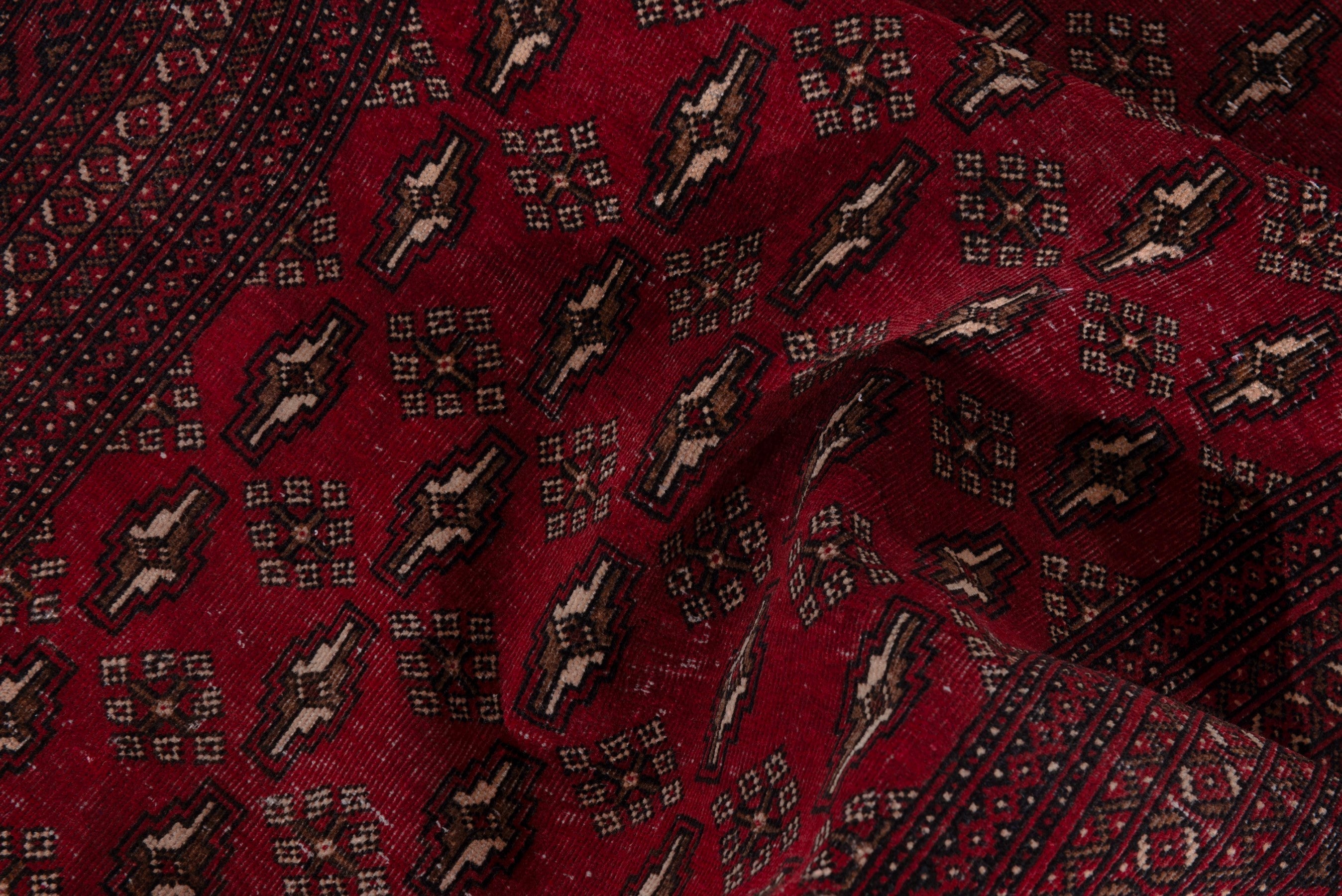 Persian Baluch runner rug in burgundy and dark brown, view 14 of 18