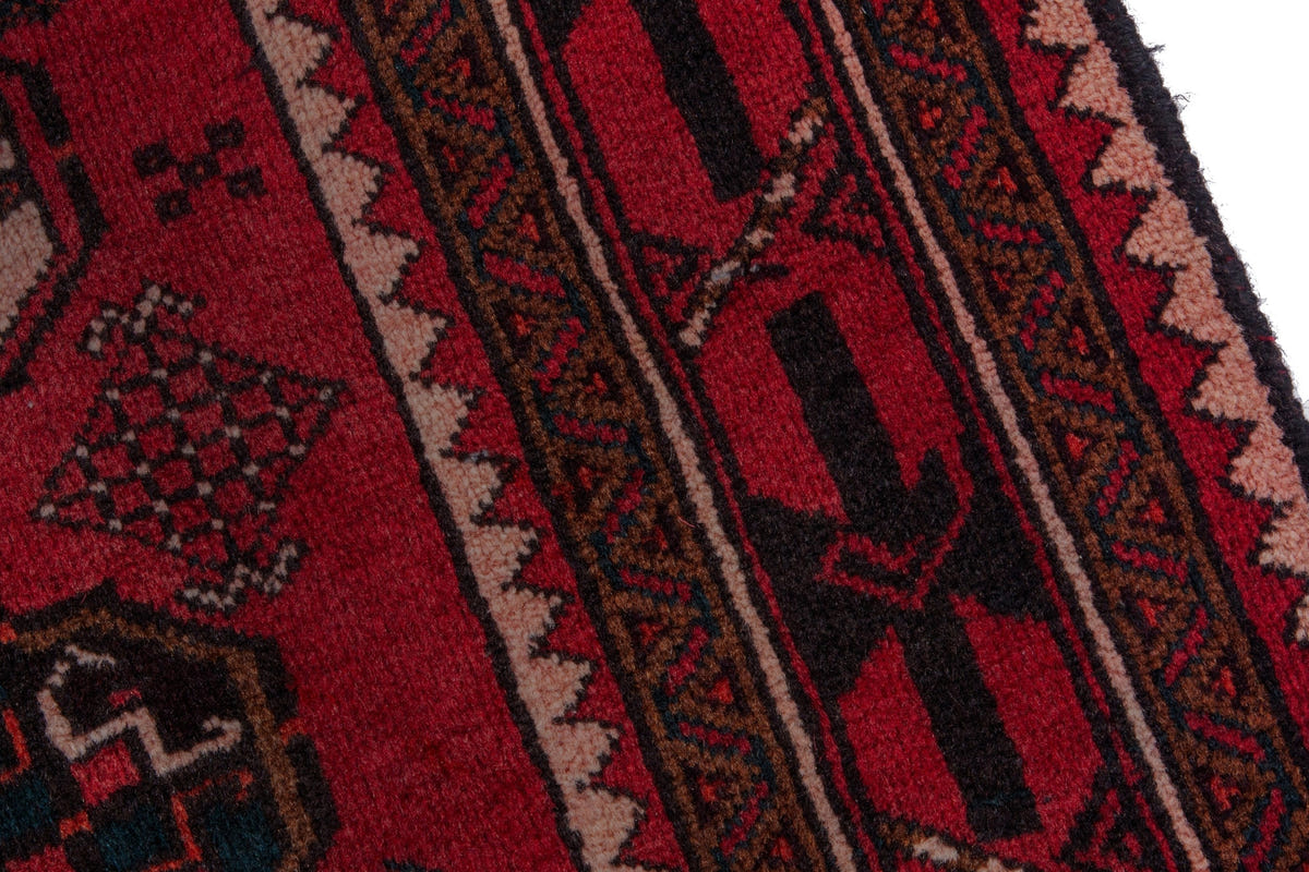 2422, Persian Baluch Runner Rug