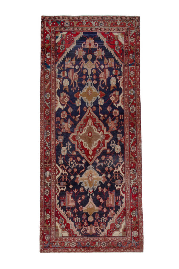 2450, Persian Nahavand Runner Rug