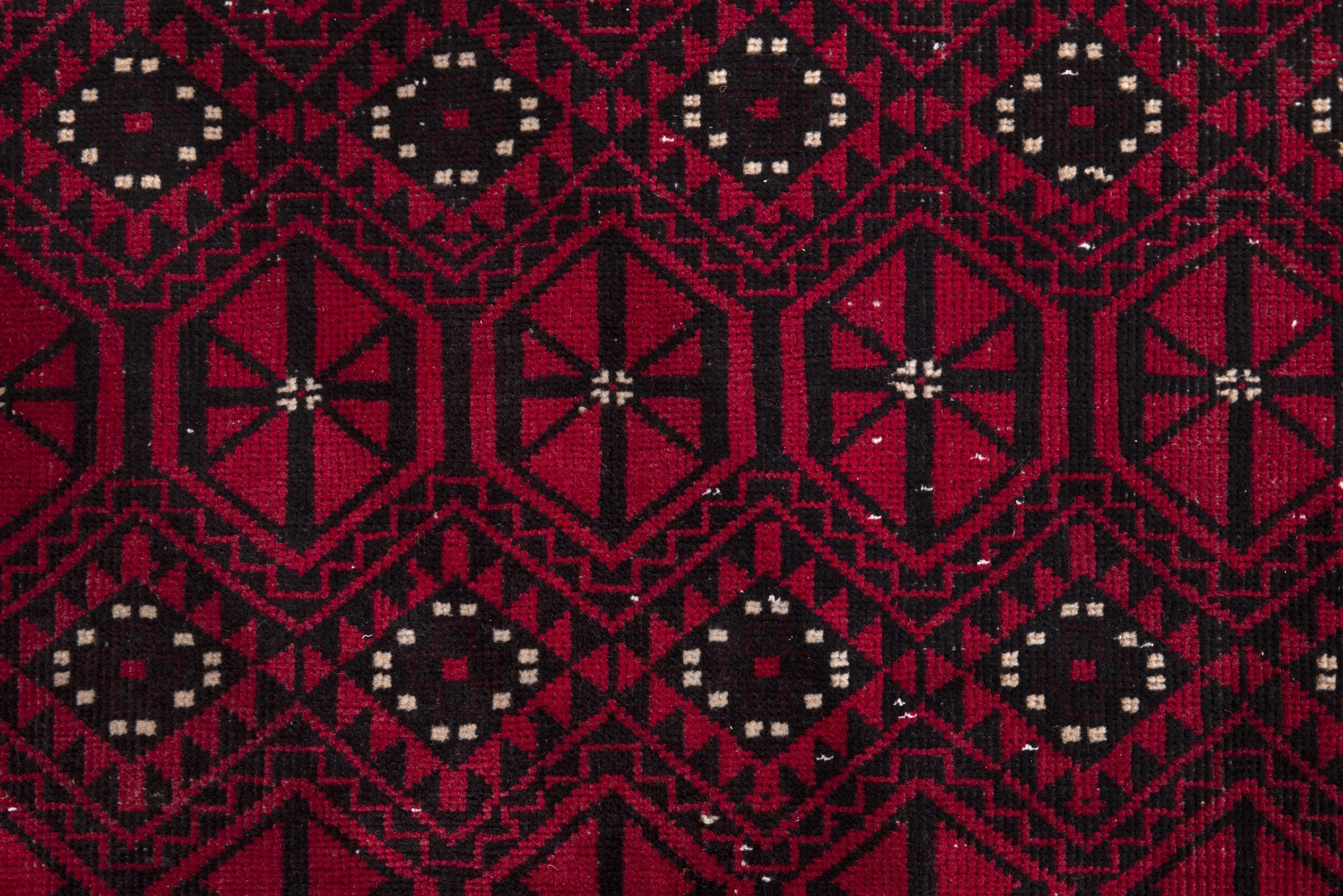Persian Baluch area rug in burgundy and deep red, view 10 of 19