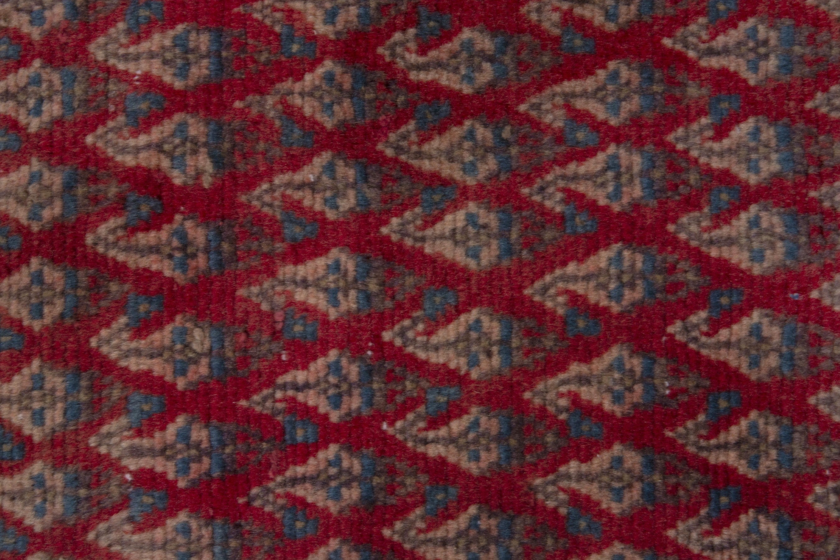 Persian Botteh runner rug in deep red and burgundy, view 11 of 17