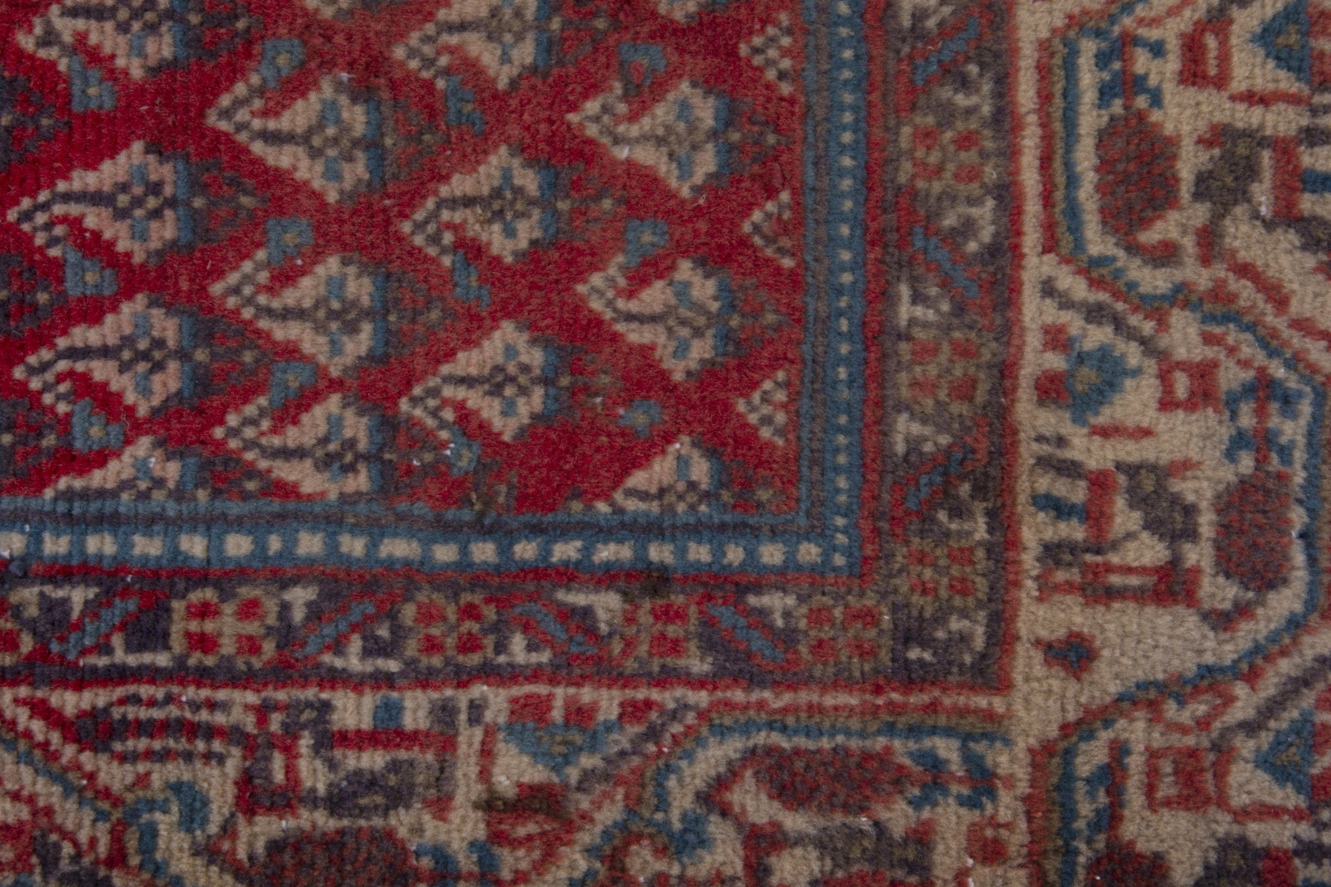 Persian Botteh runner rug in deep red and burgundy, view 13 of 17
