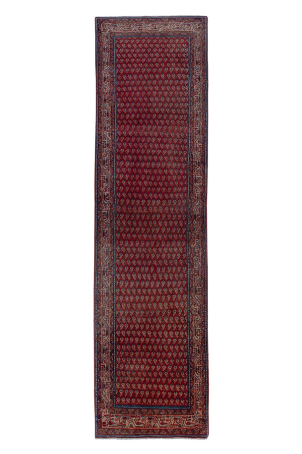 2537, Persian Botteh Runner Rug