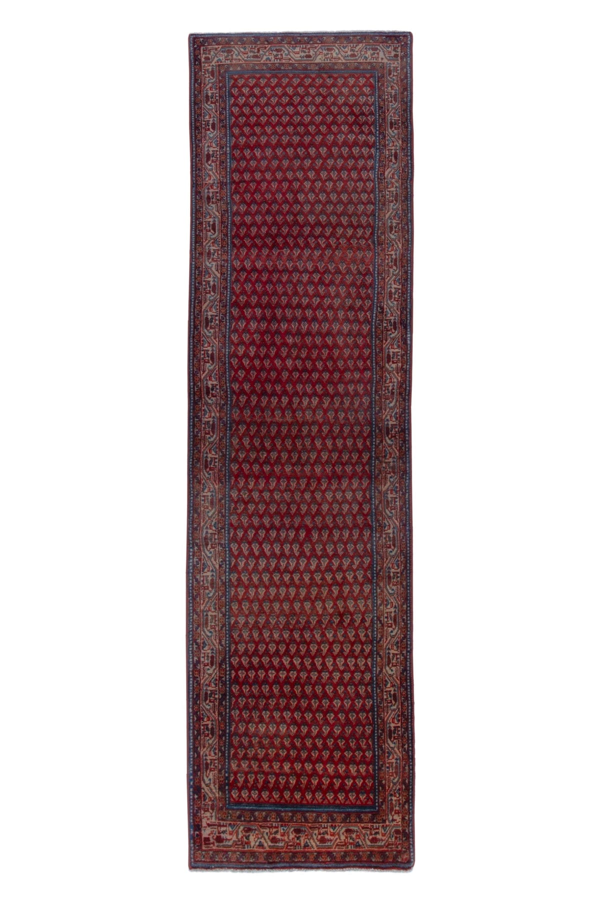2537, Persian Botteh Runner Rug
