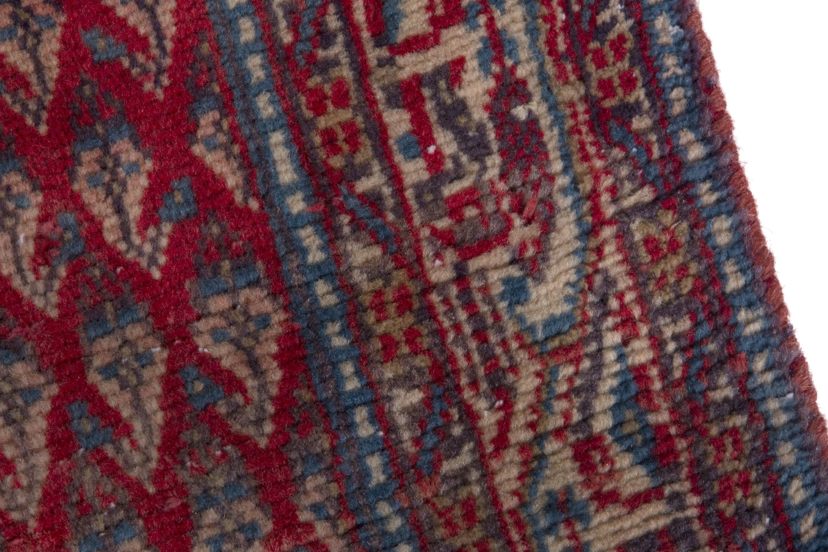 Persian Botteh runner rug in deep red and burgundy, view 7 of 17