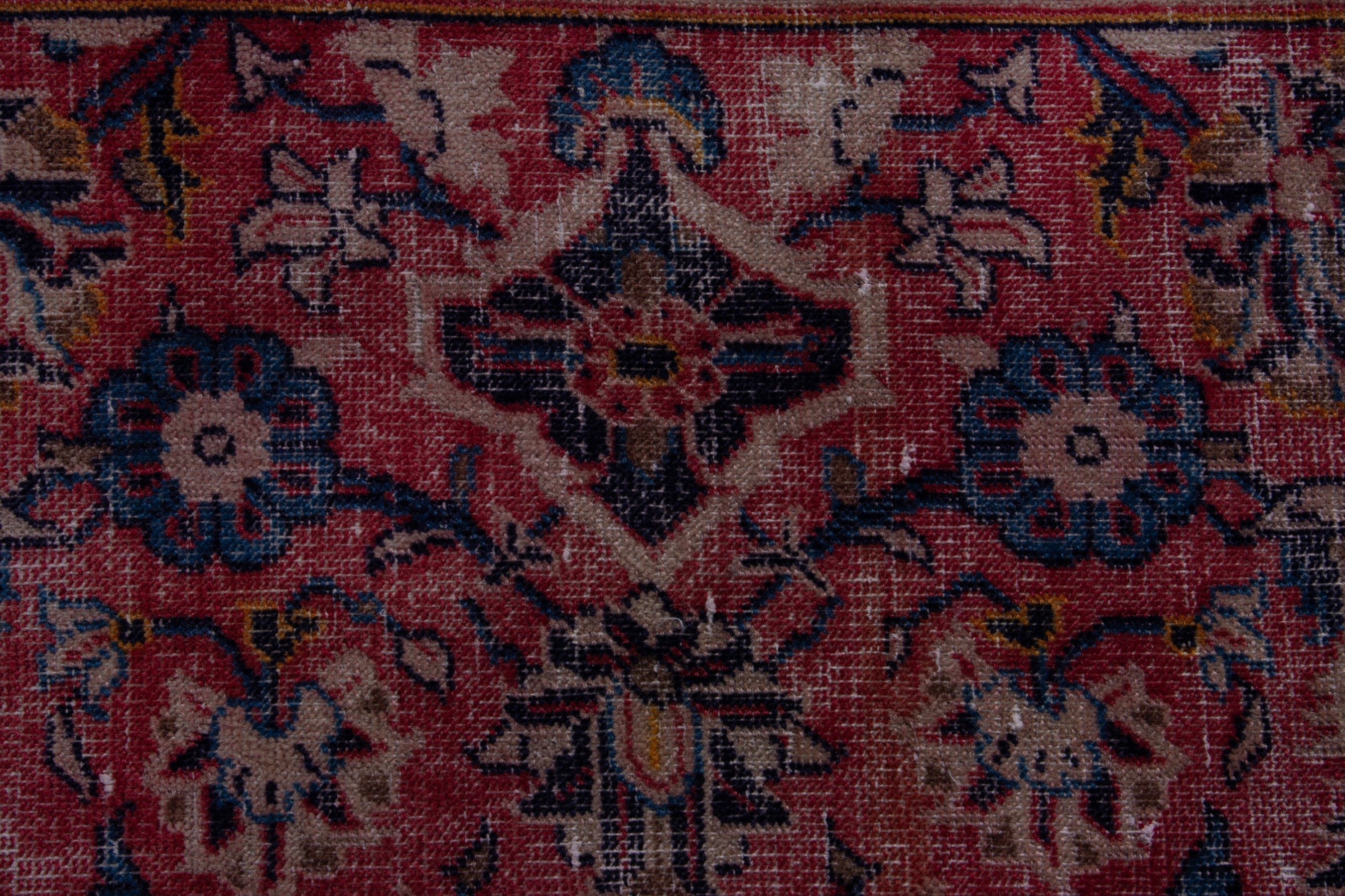 Persian Ardakan runner rug in burgundy and deep red, view 11 of 18