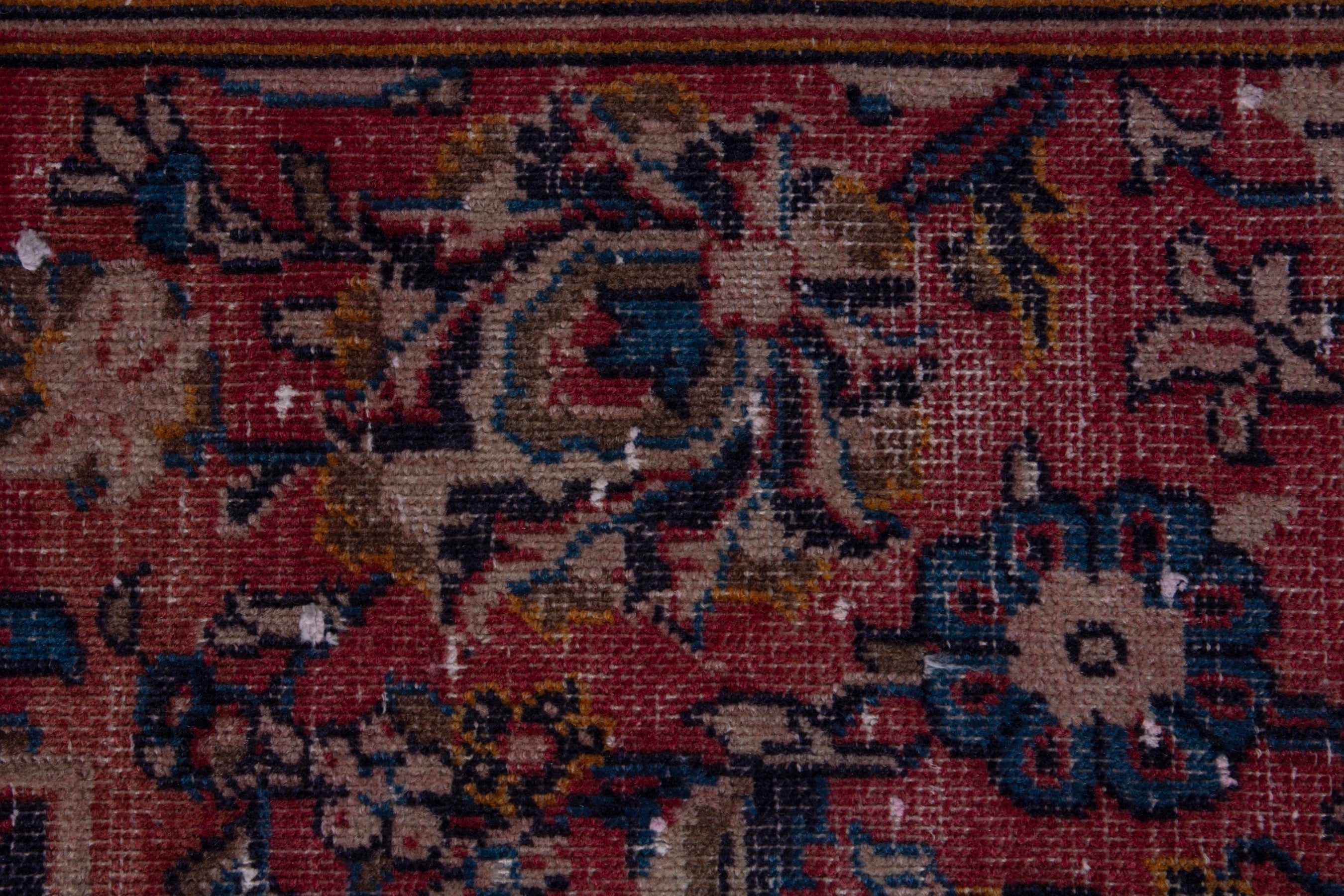 Persian Ardakan runner rug in burgundy and deep red, view 12 of 18