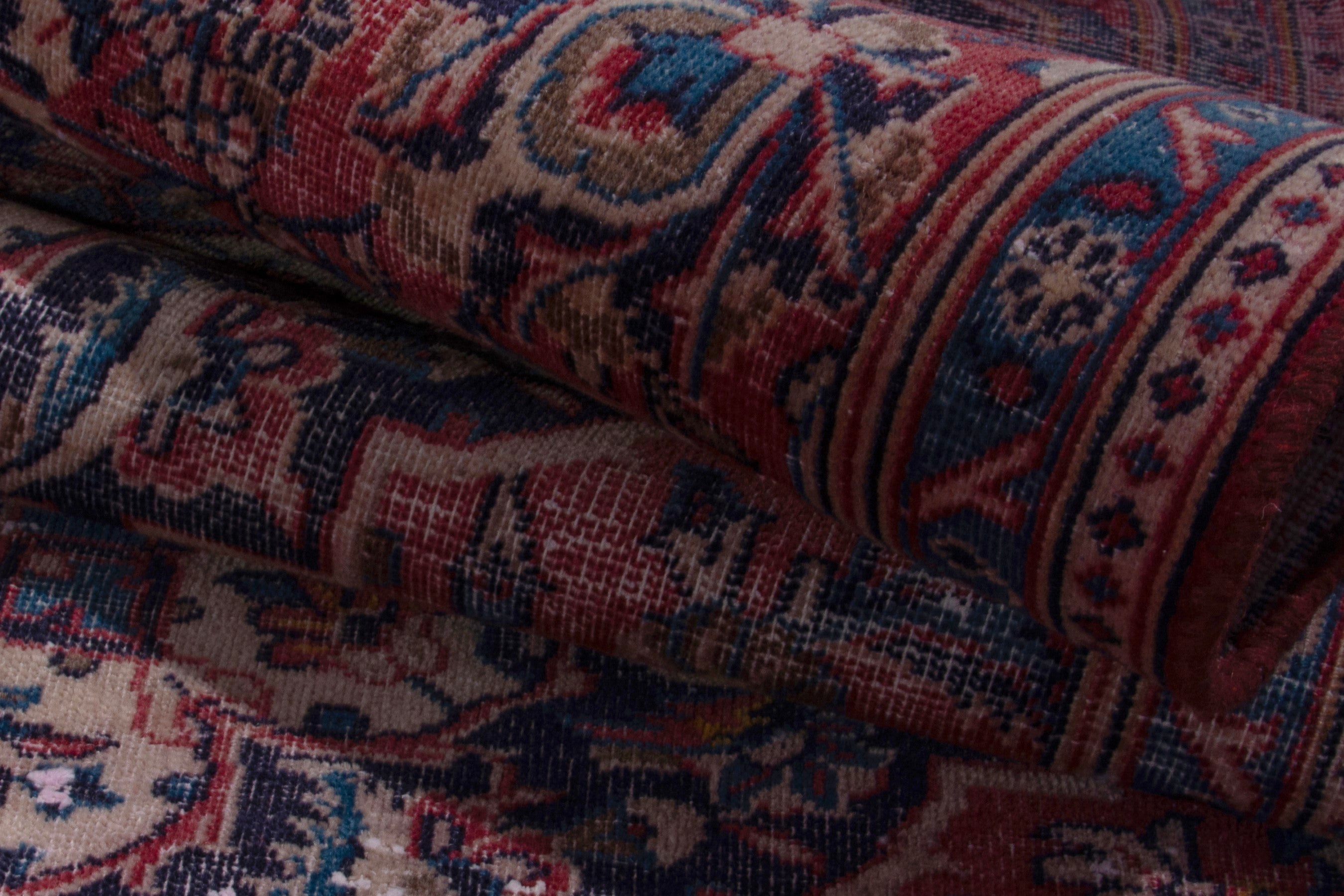 Persian Ardakan runner rug in burgundy and deep red, view 16 of 18