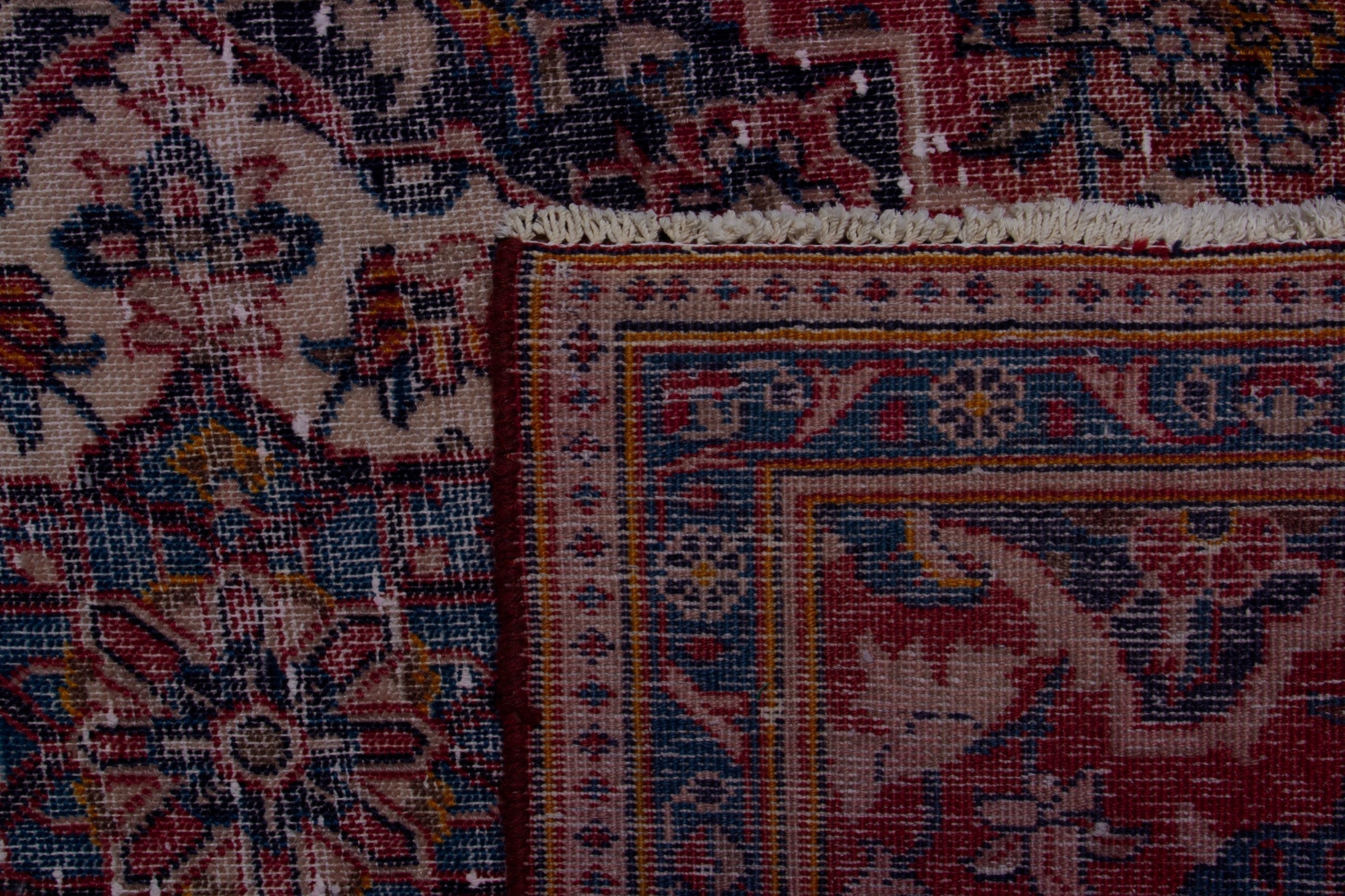 Persian Ardakan runner rug in burgundy and deep red, view 18 of 18