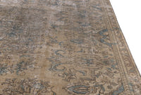 Turkish Anatolian oversized rug in light brown and greige, view 4 of 22