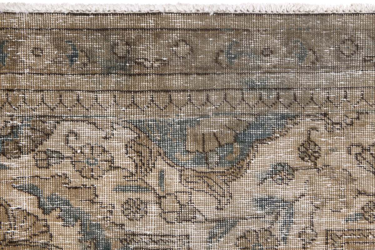 Turkish Anatolian oversized rug in light brown and greige, view 5 of 22