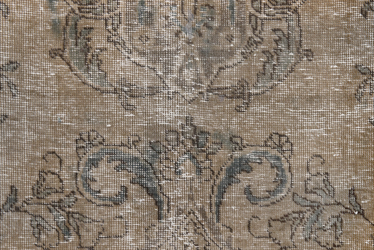 Turkish Anatolian oversized rug in light brown and greige, view 6 of 22
