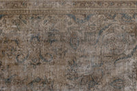 Turkish Anatolian oversized rug in light brown and greige, view 9 of 22