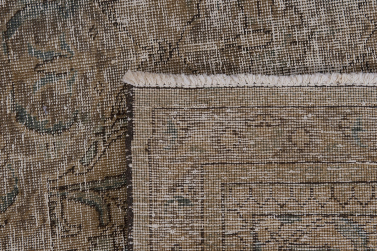 Turkish Anatolian oversized rug in light brown and greige, view 15 of 22