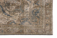 Turkish Anatolian oversized rug in light brown and greige, view 18 of 22