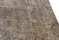 Turkish Anatolian oversized rug in light brown and greige, view 20 of 22