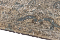Turkish Anatolian oversized rug in light brown and greige, view 21 of 22