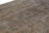 Turkish Anatolian oversized rug in light brown and greige, view 22 of 22
