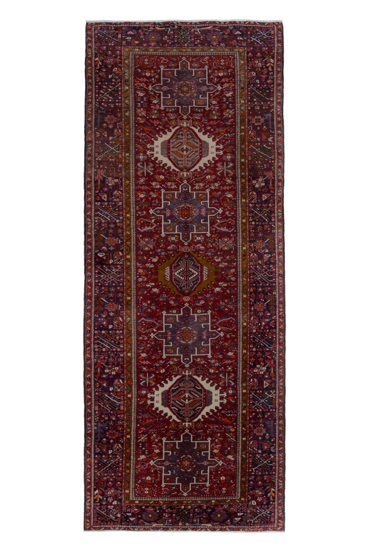 2586, Persian Gharajeh Runner Rug