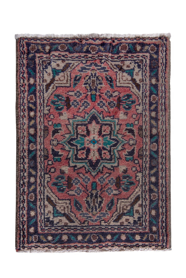 2604, Persian Hamadan Mini Rug