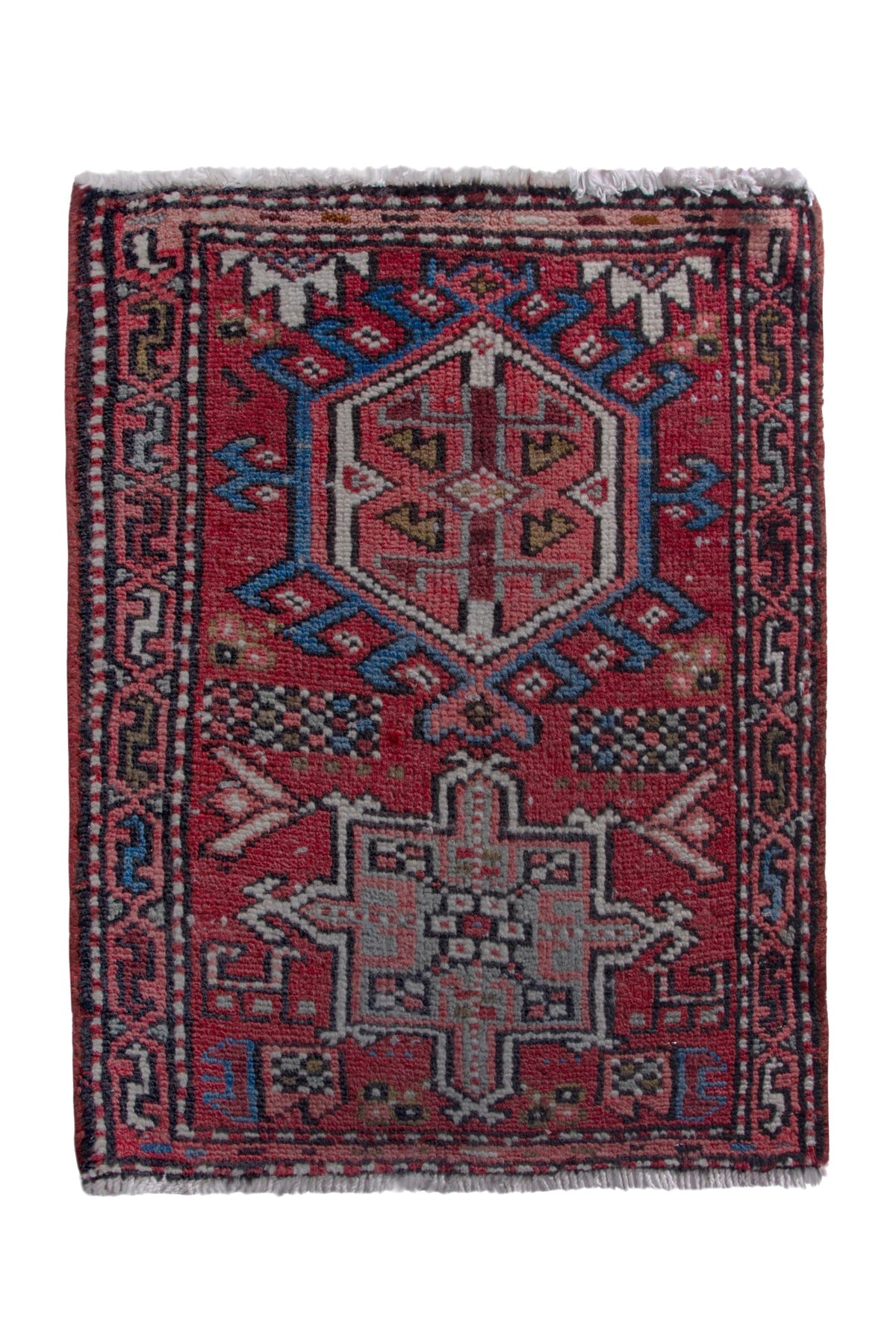 2605, Persian Gharajeh Mini Rug