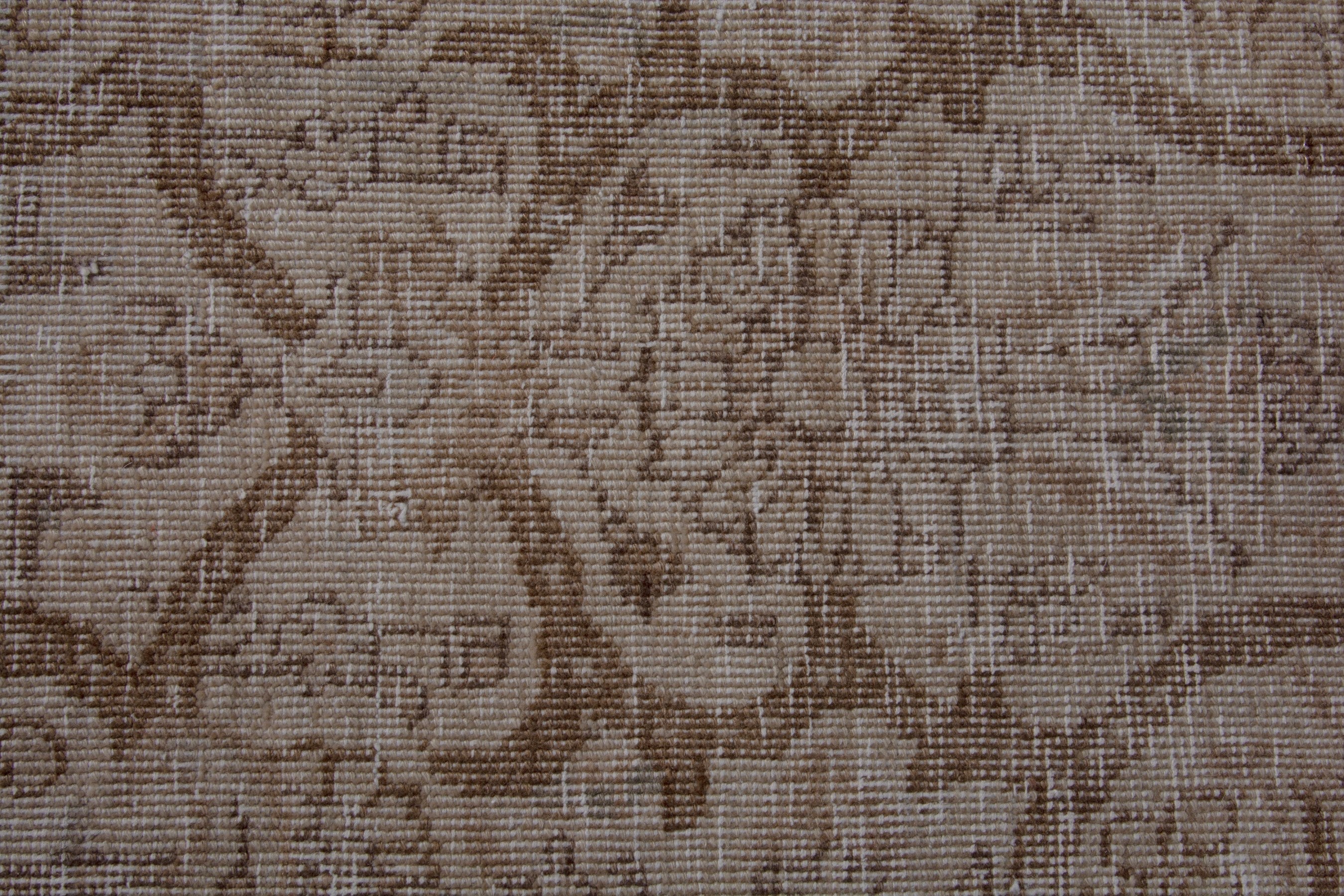 Persian Birjand accent rug in greige and tan, view 6 of 7