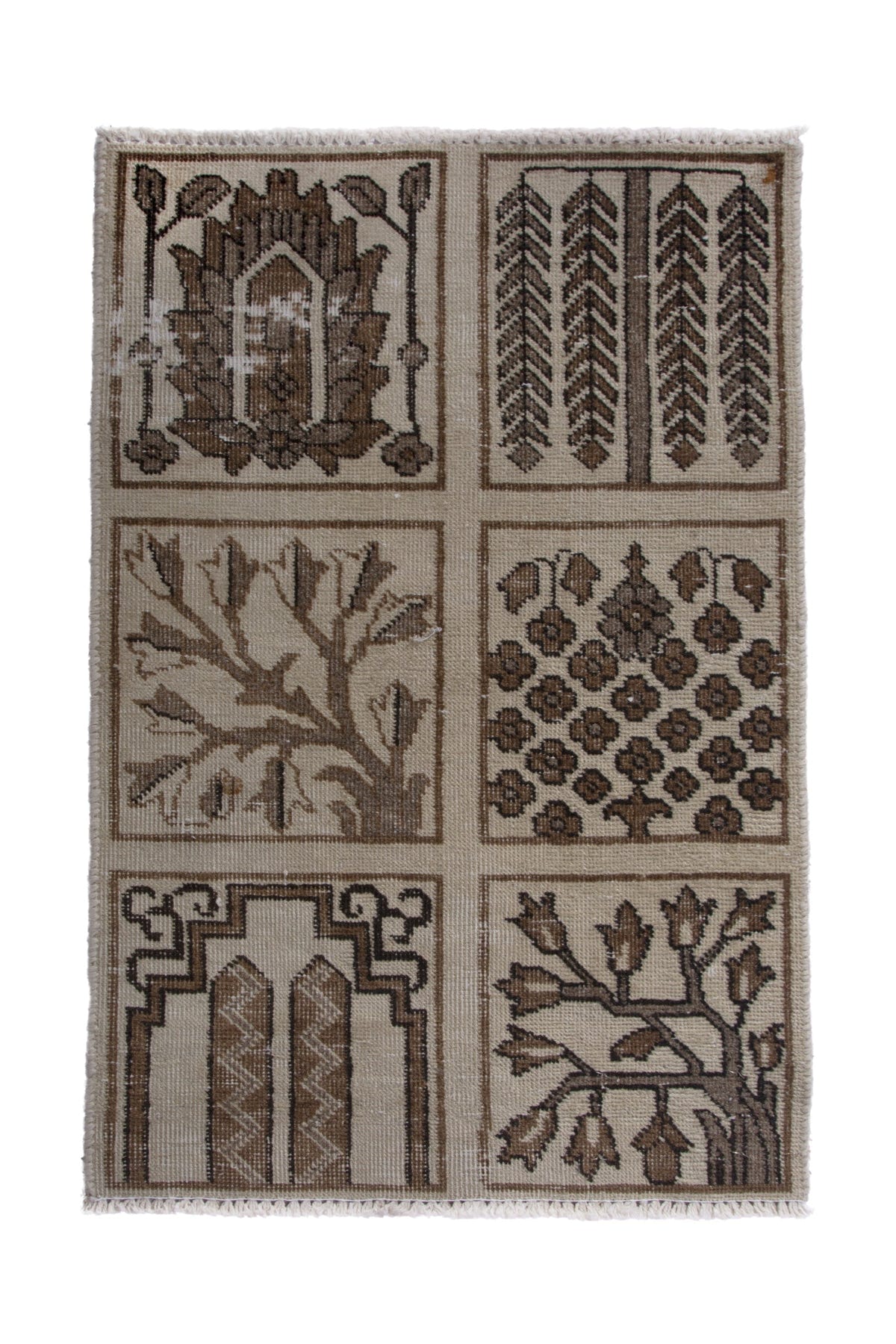 2625, Persian Tabriz Mini Rug