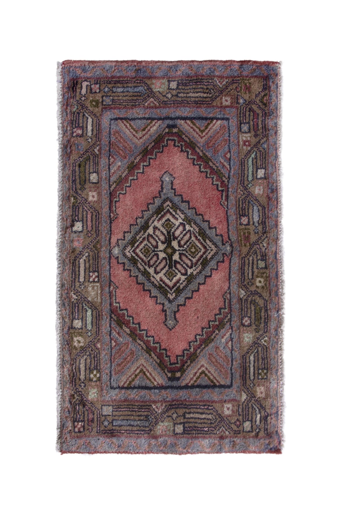 2646, Persian Hamadan Mini Rug