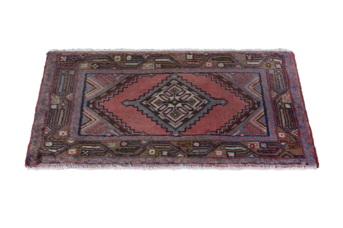 2646, Persian Hamadan Mini Rug