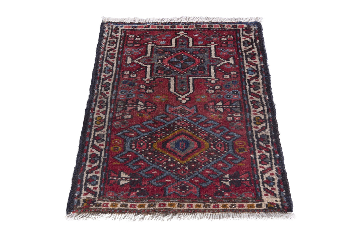 2649, Persian Gharajeh Mini Rug