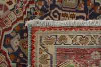 Persian Shiraz accent rug in faded red and navy, view 10 of 10