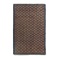 Persian Hamadan runner rug in dusty rose and dark taupe, 1'4" x 3'7"