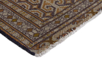 Persian Baluch accent rug in tan and cream, view 6 of 9