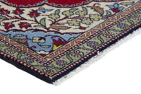 Persian Arak accent rug in deep red and cream, view 6 of 9