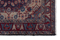 Persian Mahal accent rug in navy and deep red, view 5 of 9