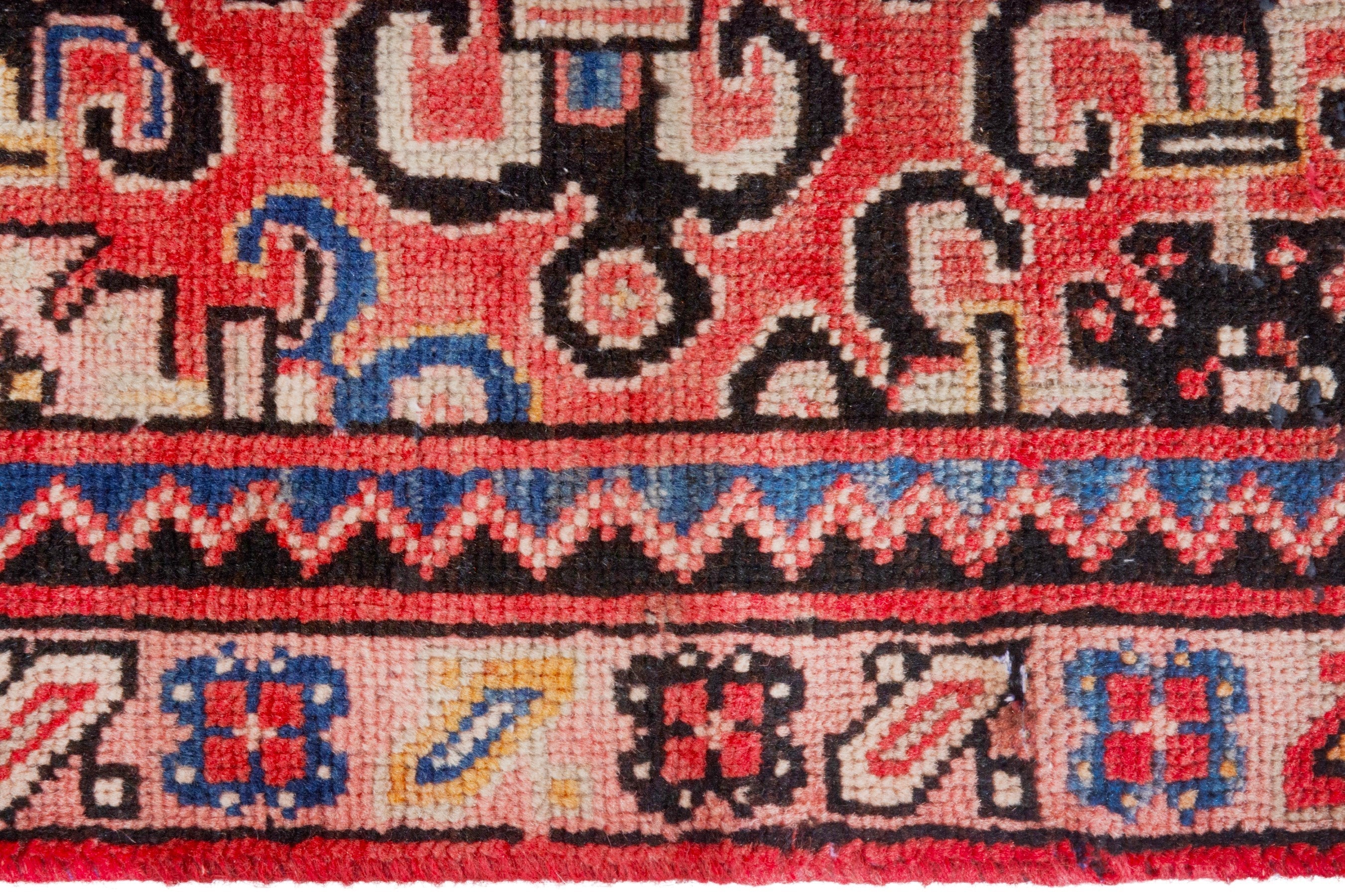 Persian Arak runner rug in rust and deep red, view 12 of 18