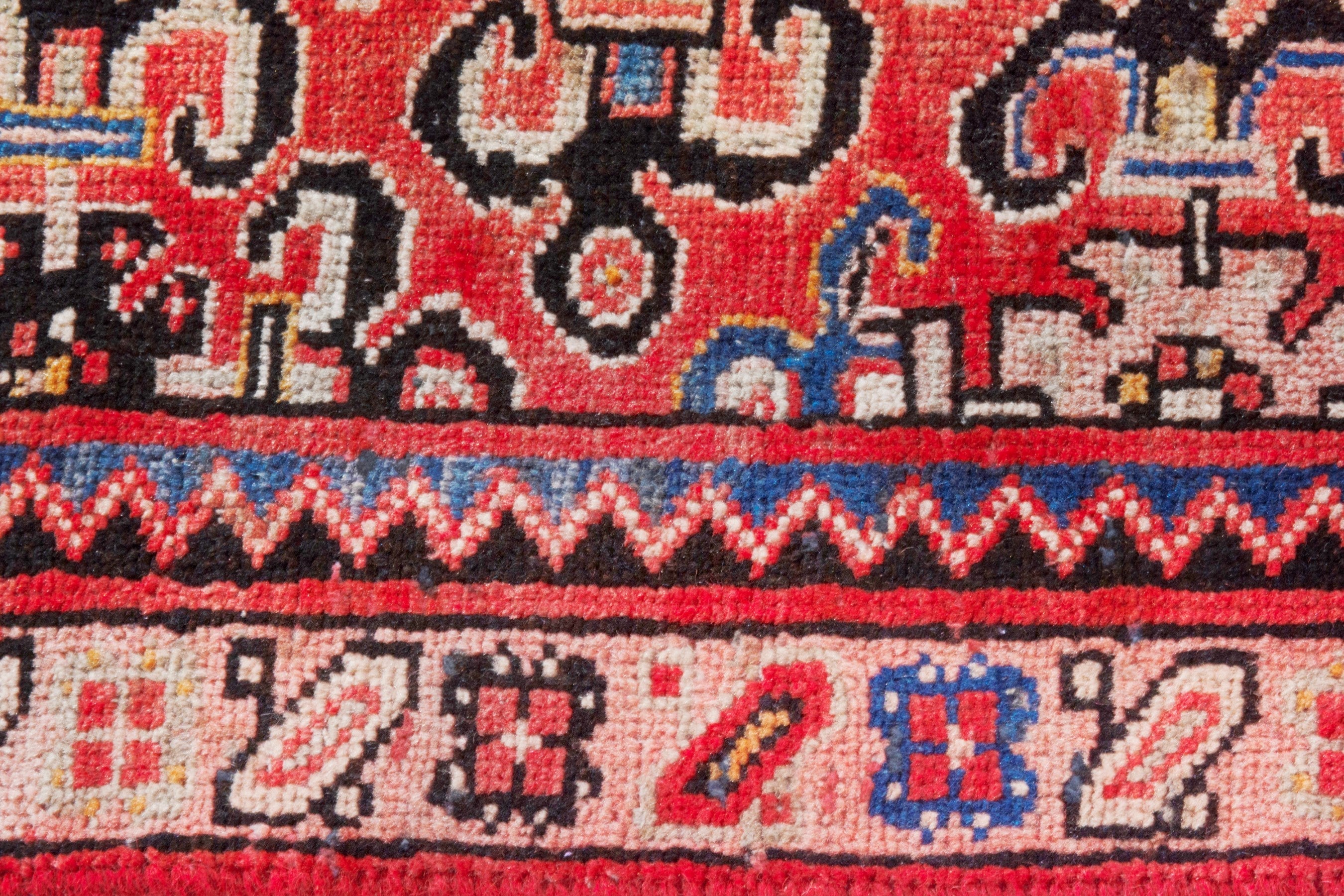 Persian Arak runner rug in rust and deep red, view 13 of 18