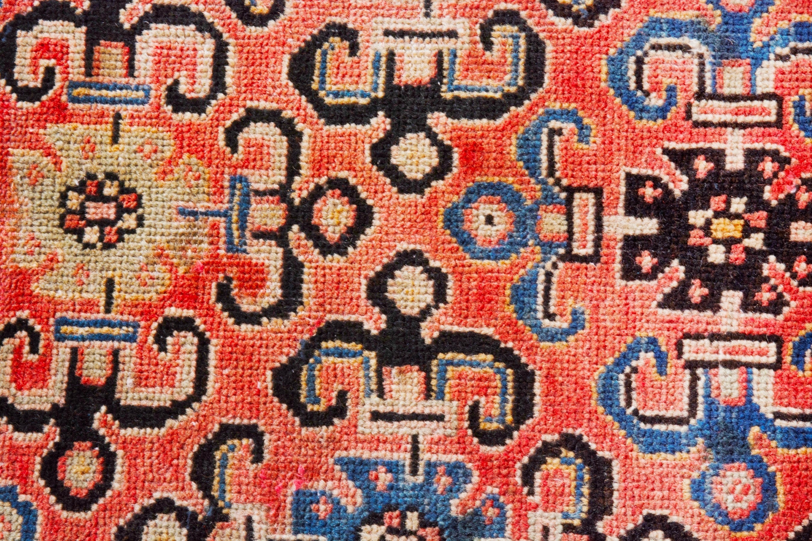 Persian Arak runner rug in rust and deep red, view 14 of 18