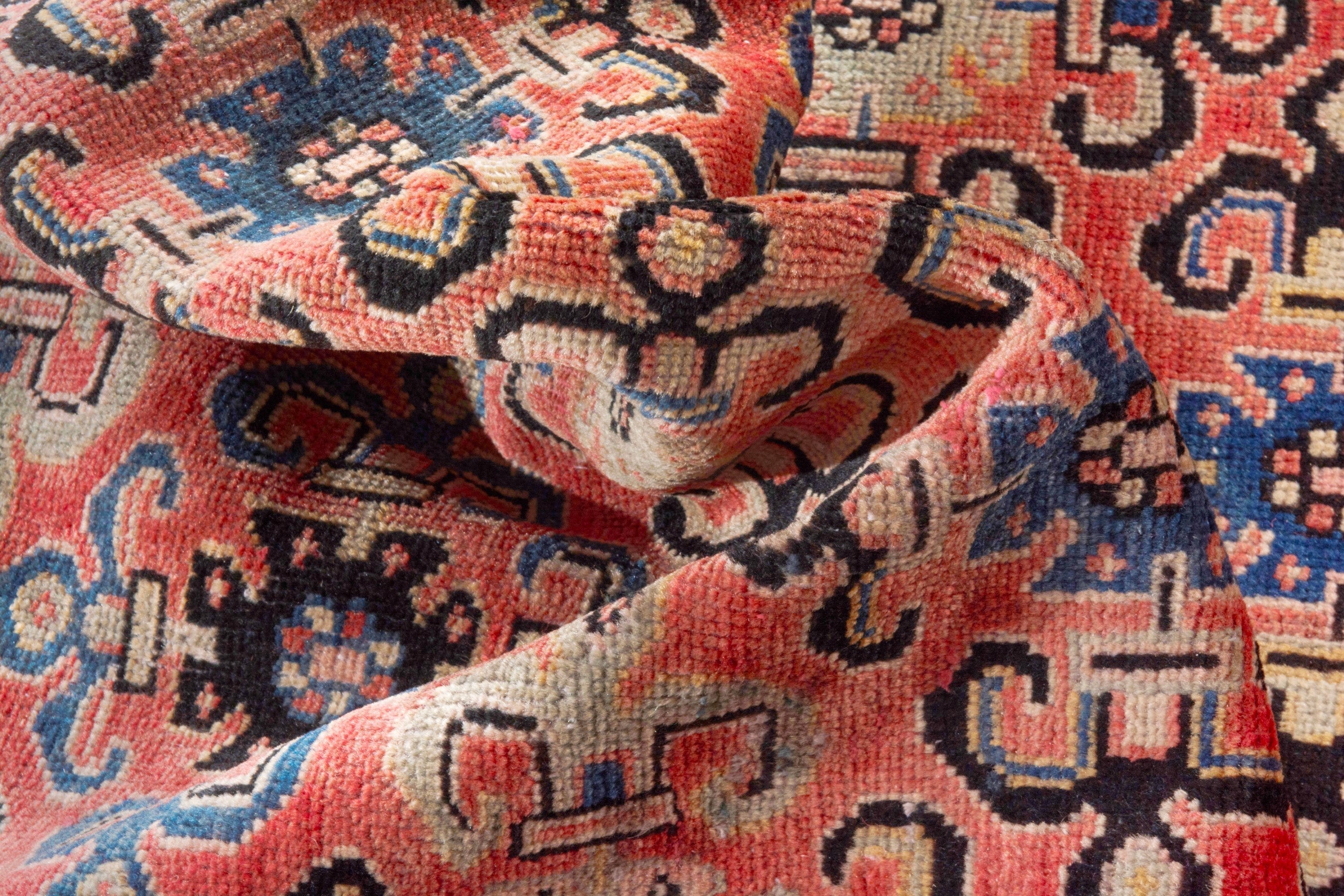 Persian Arak runner rug in rust and deep red, view 15 of 18
